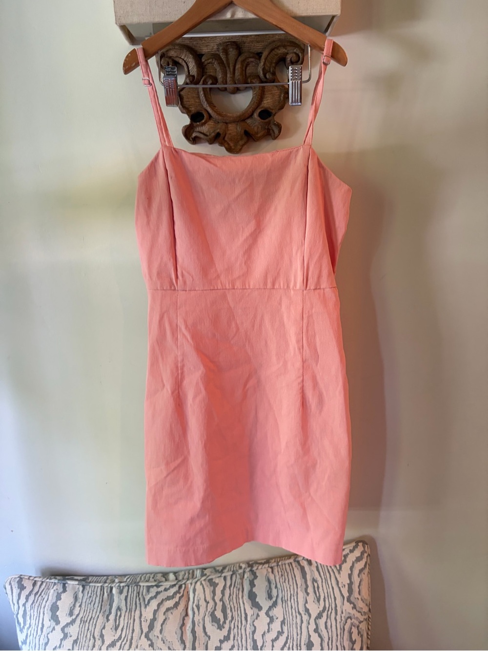 Forever 21 Coral Pink Spaghetti Strap Mini Dress